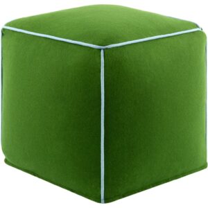 Ackerly Forest Green Pouf by Livabliss