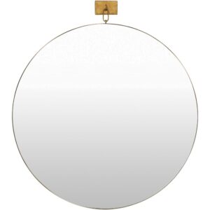 Belladay Silver Gray Accent Mirror by Livabliss