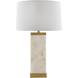 Brivana White Accent Table Lamp by Livabliss