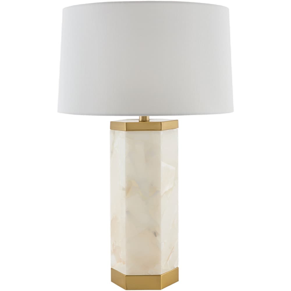 Brivana White Accent Table Lamp by Livabliss