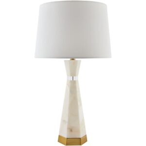 Brivana White Accent Table Lamp by Livabliss