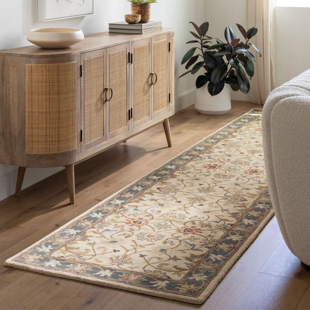 Caesar Blue Handmade Rug by Livabliss - Image 6