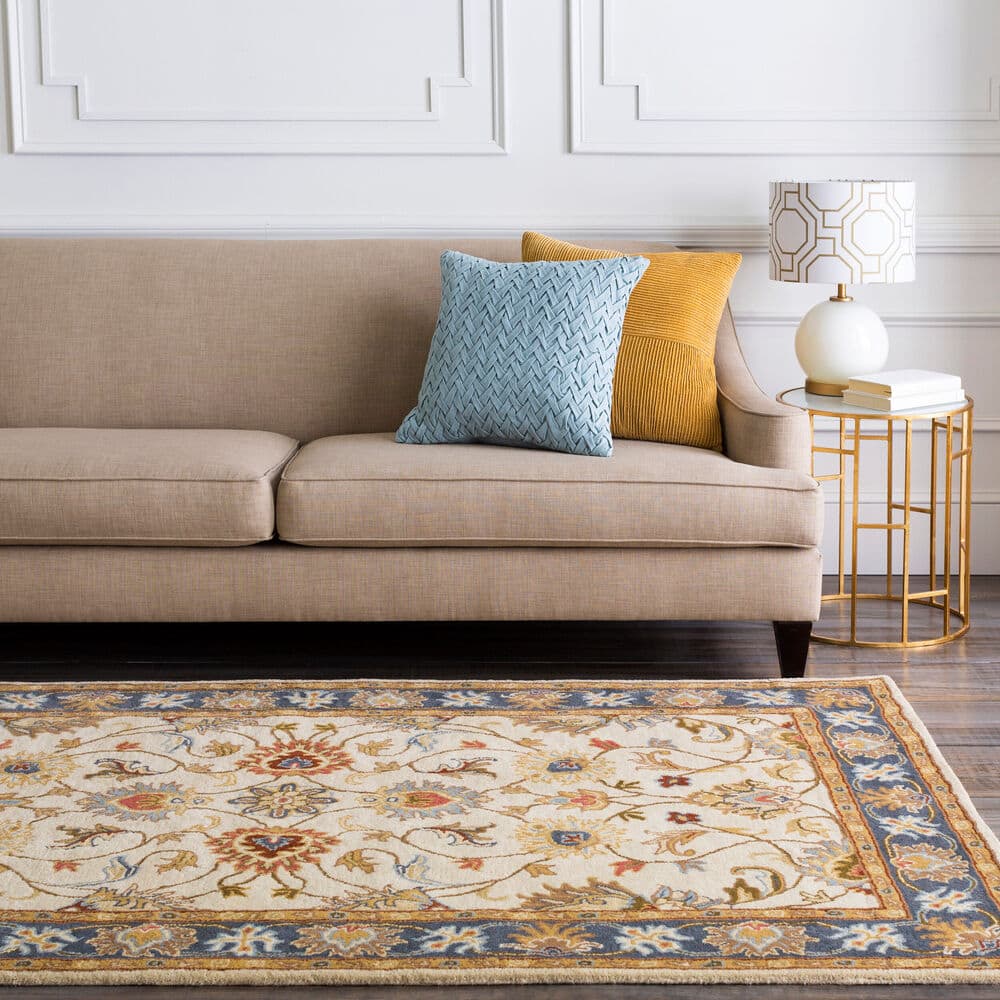 Caesar Blue Handmade Rug by Livabliss - Image 2