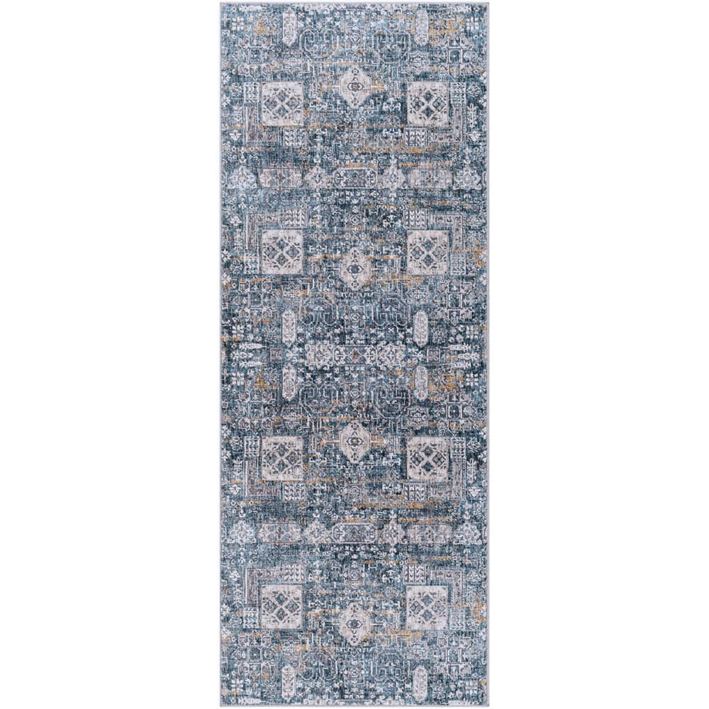 Cardiff Blue Machine Woven Rug by Livabliss - Image 9