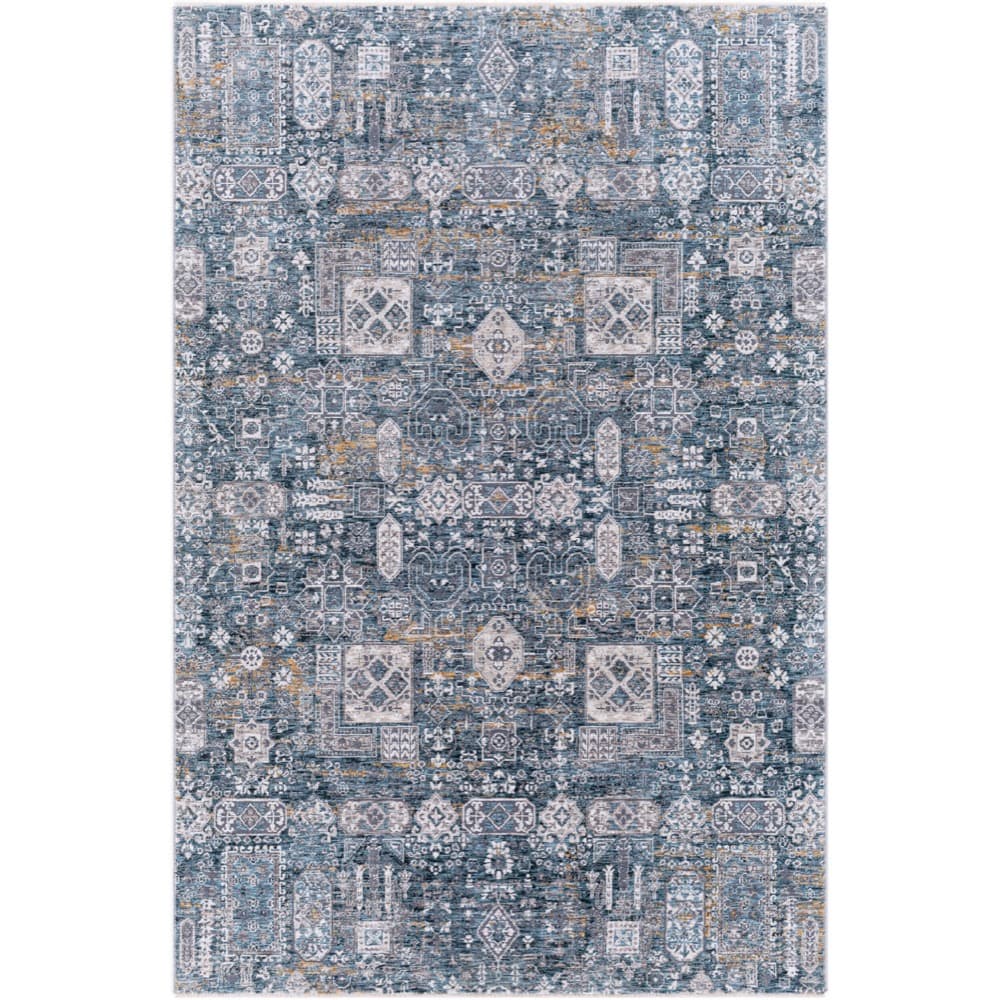 Cardiff Blue Machine Woven Rug by Livabliss - Image 7