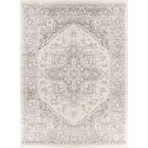 Chester Gray Machine Woven Rug by Livabliss