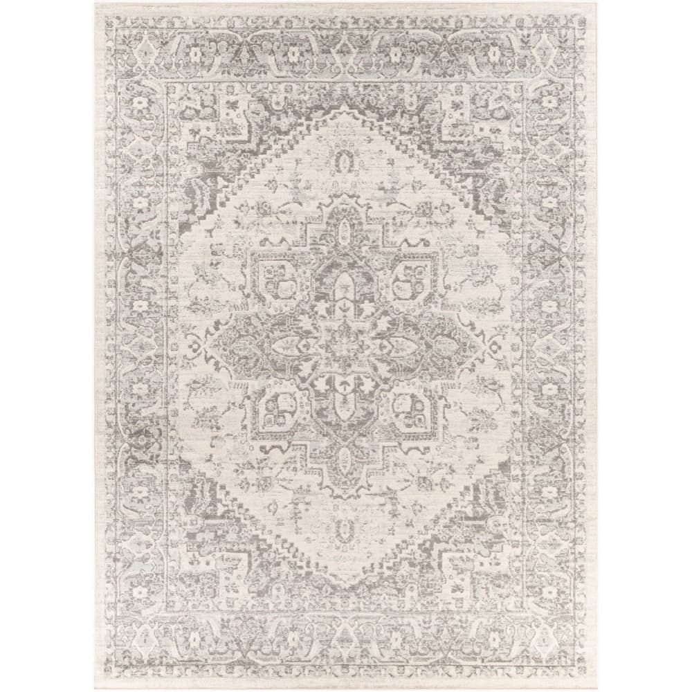 Chester Gray Machine Woven Rug by Livabliss