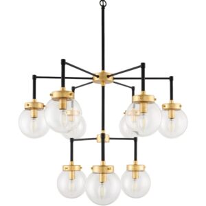 Chinon Black Chandelier by Livabliss