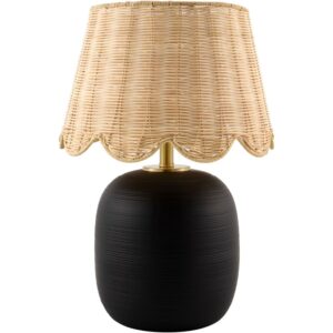 Caliah Black Accent Table Lamp by Livabliss