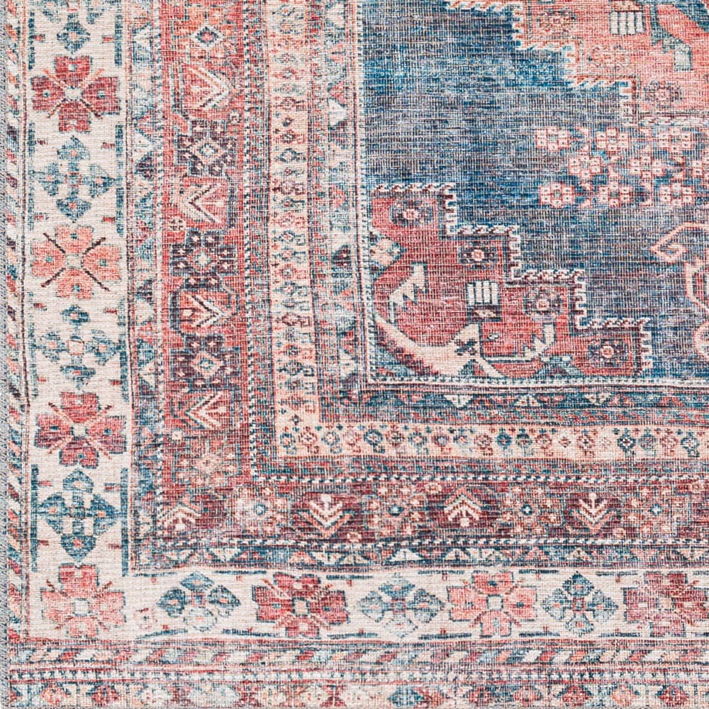 Colin Blue Machine Woven Rug by Livabliss - Image 4
