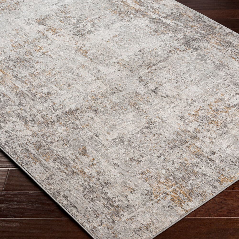Carmel Light Gray Machine Woven Rug by Livabliss - Image 3