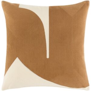 Curvea Caramel Accent Pillow by Livabliss