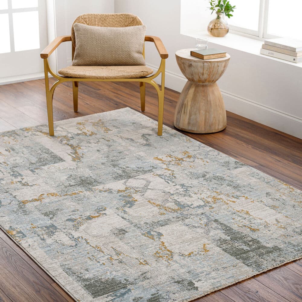 Dresden Taupe Machine Woven Rug by Livabliss - Image 2