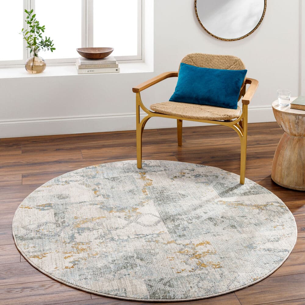 Dresden Taupe Machine Woven Rug by Livabliss - Image 7