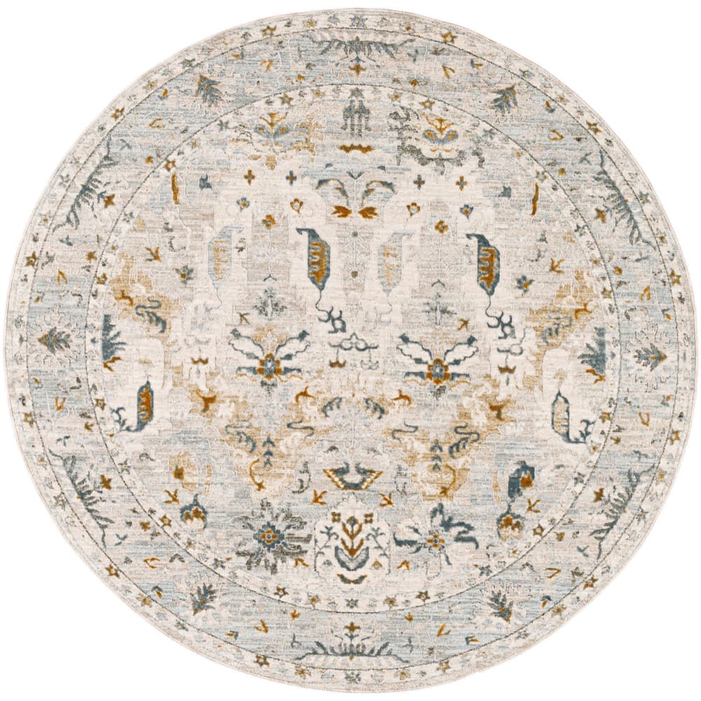 Dresden Off White Machine Woven Rug by Livabliss - Image 6