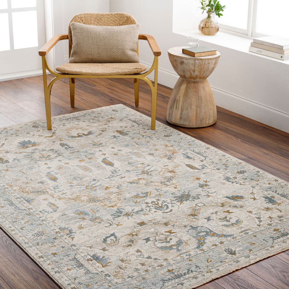 Dresden Off White Machine Woven Rug by Livabliss - Image 2