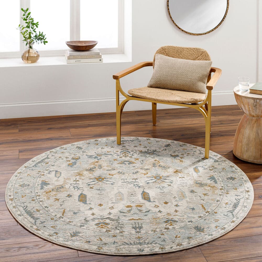 Dresden Off White Machine Woven Rug by Livabliss - Image 7