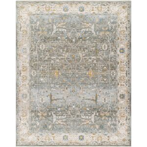 Dresden Dusty Sage Machine Woven Rug by Livabliss