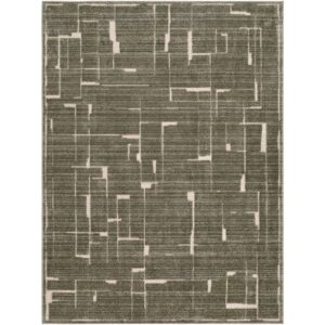 Alma Olive Machine Woven Rug by Elle Decor for Livabliss