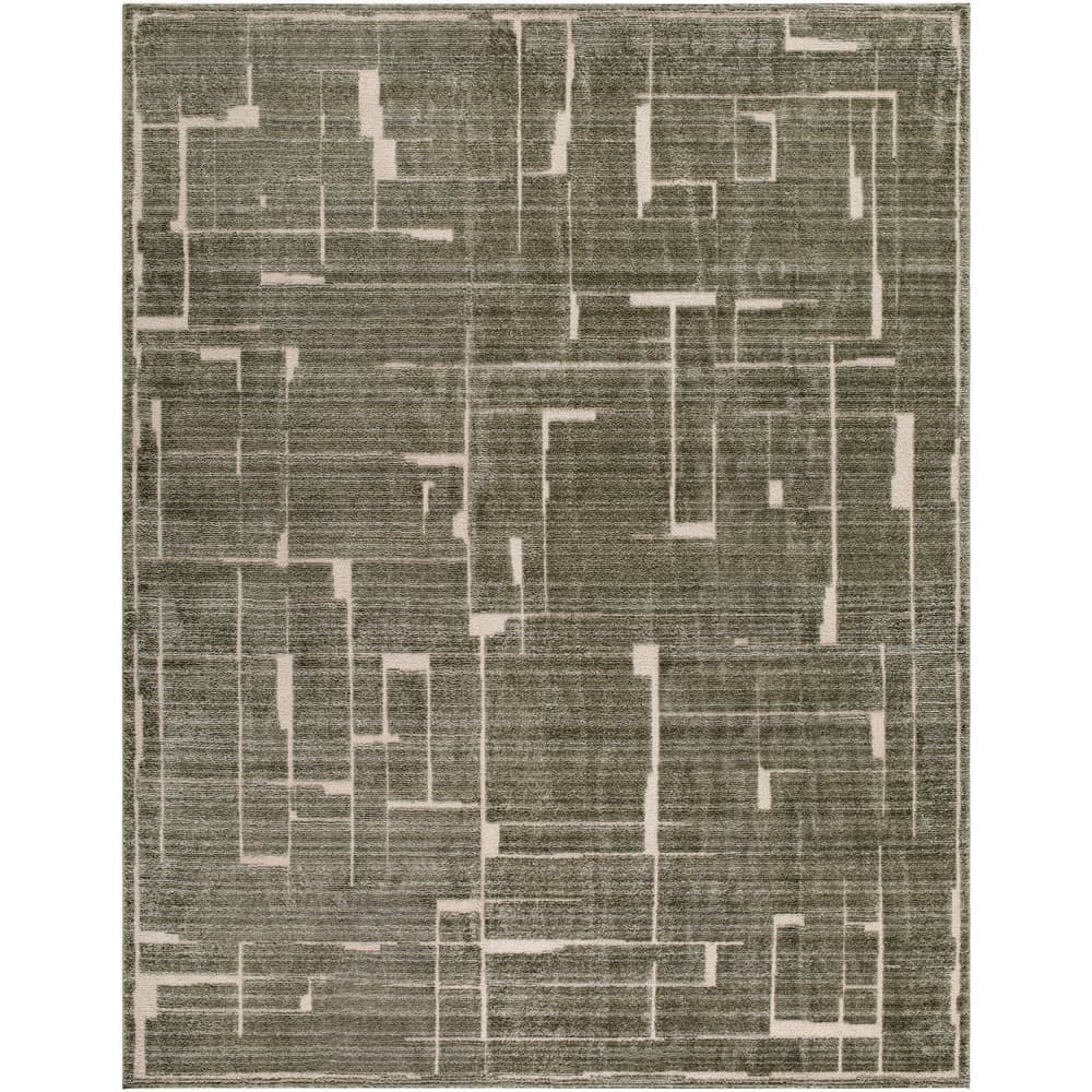 Alma Olive Machine Woven Rug by Elle Decor for Livabliss - Image 3
