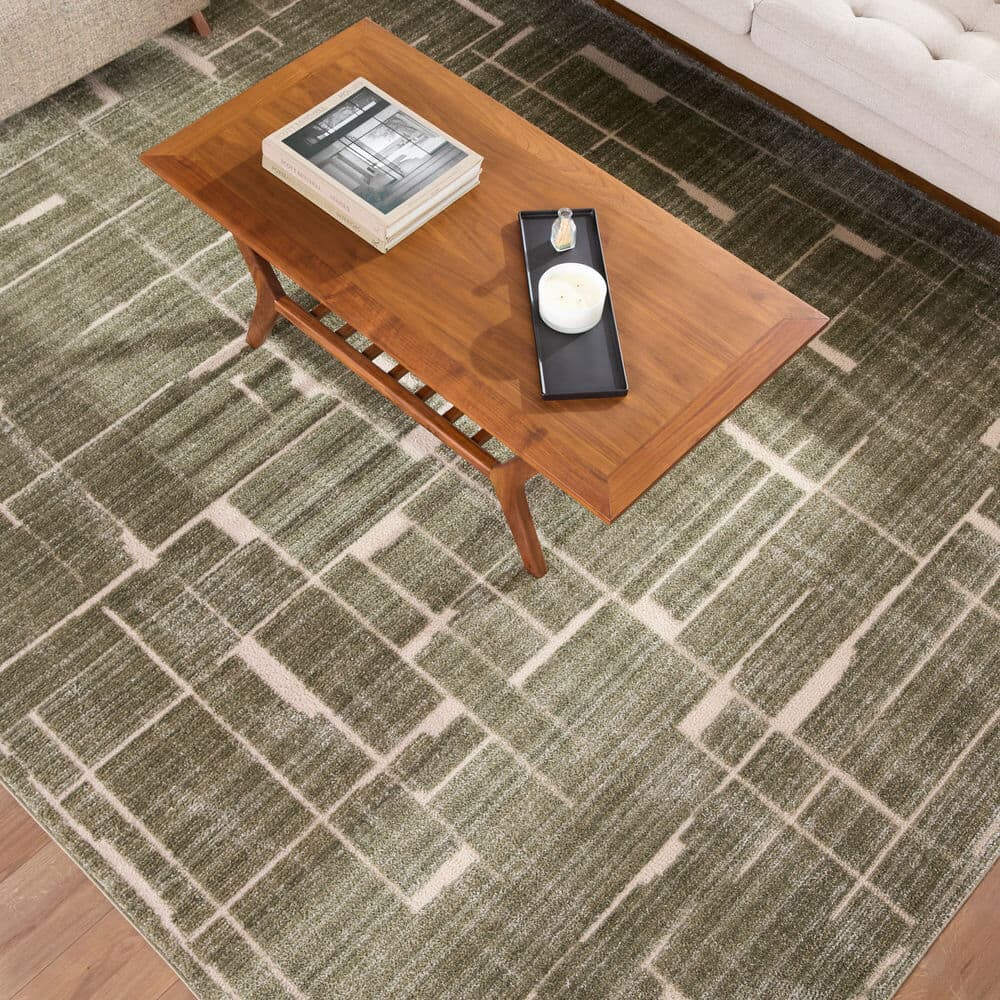 Alma Olive Machine Woven Rug by Elle Decor for Livabliss - Image 2