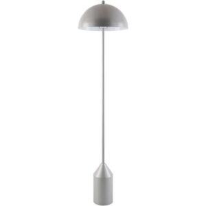 Elder Silver Gray Accent Floor Lamp by Livabliss