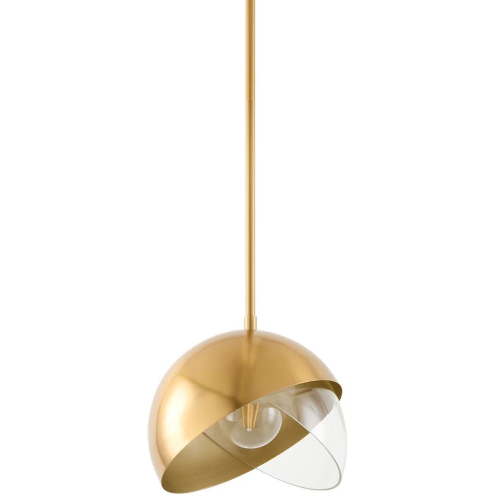 Elenya Metallic Brass Pendant by Livabliss