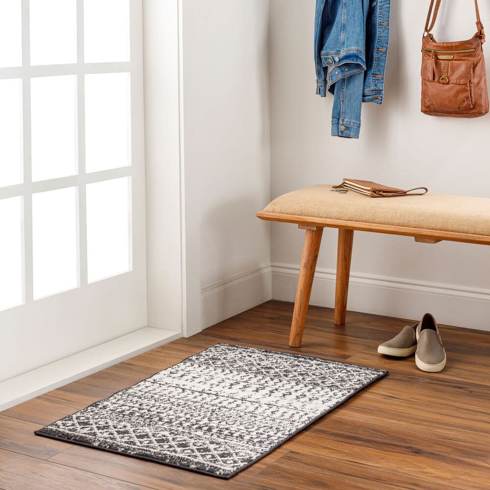Elaziz Black Machine Woven Rug by Livabliss - Image 23