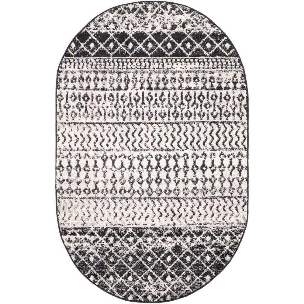 Elaziz Black Machine Woven Rug by Livabliss - Image 13