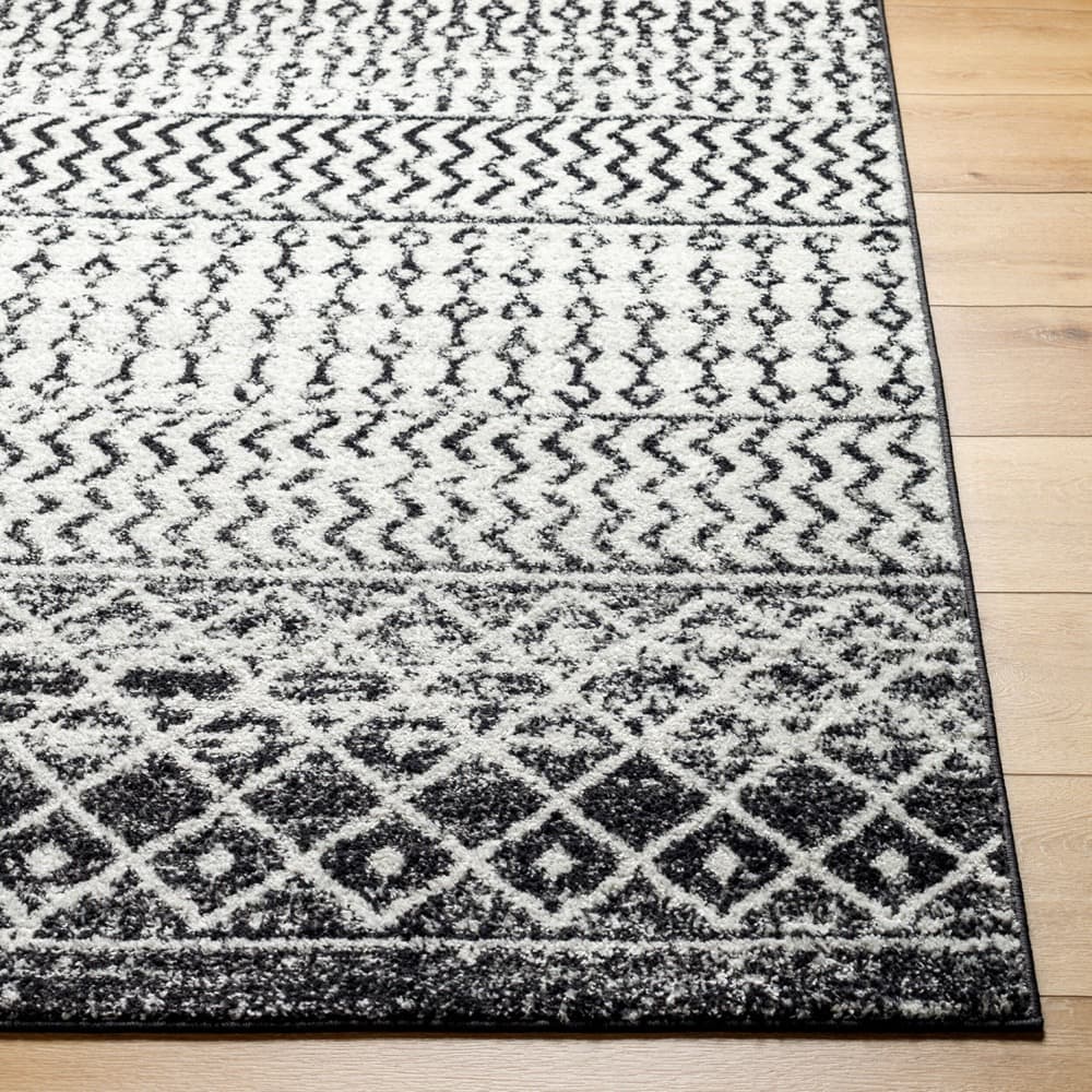 Elaziz Black Machine Woven Rug by Livabliss - Image 5