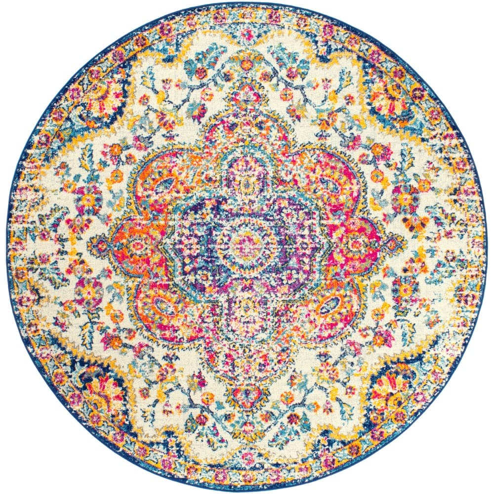 Elaziz Orange Machine Woven Rug by Livabliss - Image 10