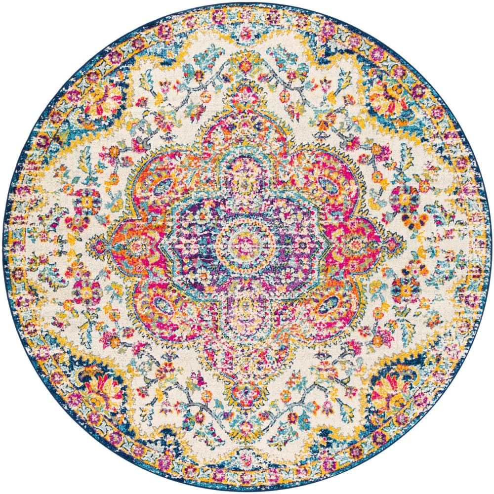 Elaziz Orange Machine Woven Rug by Livabliss - Image 6