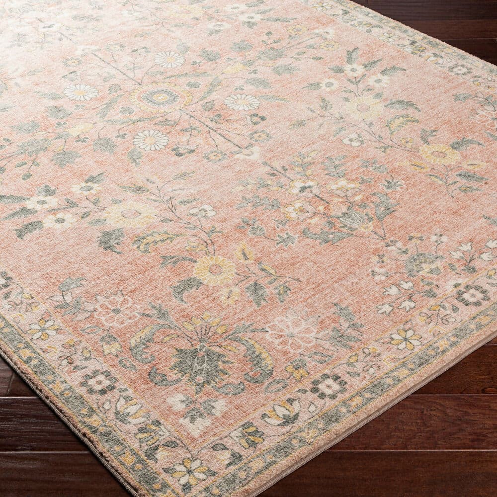 Erin Pink Machine Woven Rug by Livabliss - Image 3