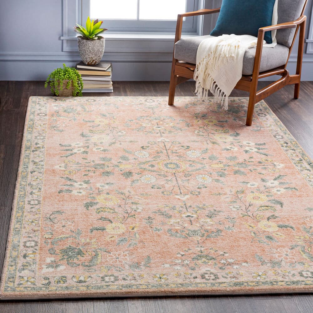 Erin Pink Machine Woven Rug by Livabliss - Image 2