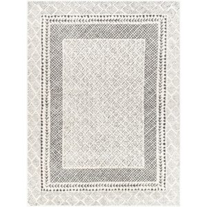 Freud Ivory Machine Woven Rug by Livabliss