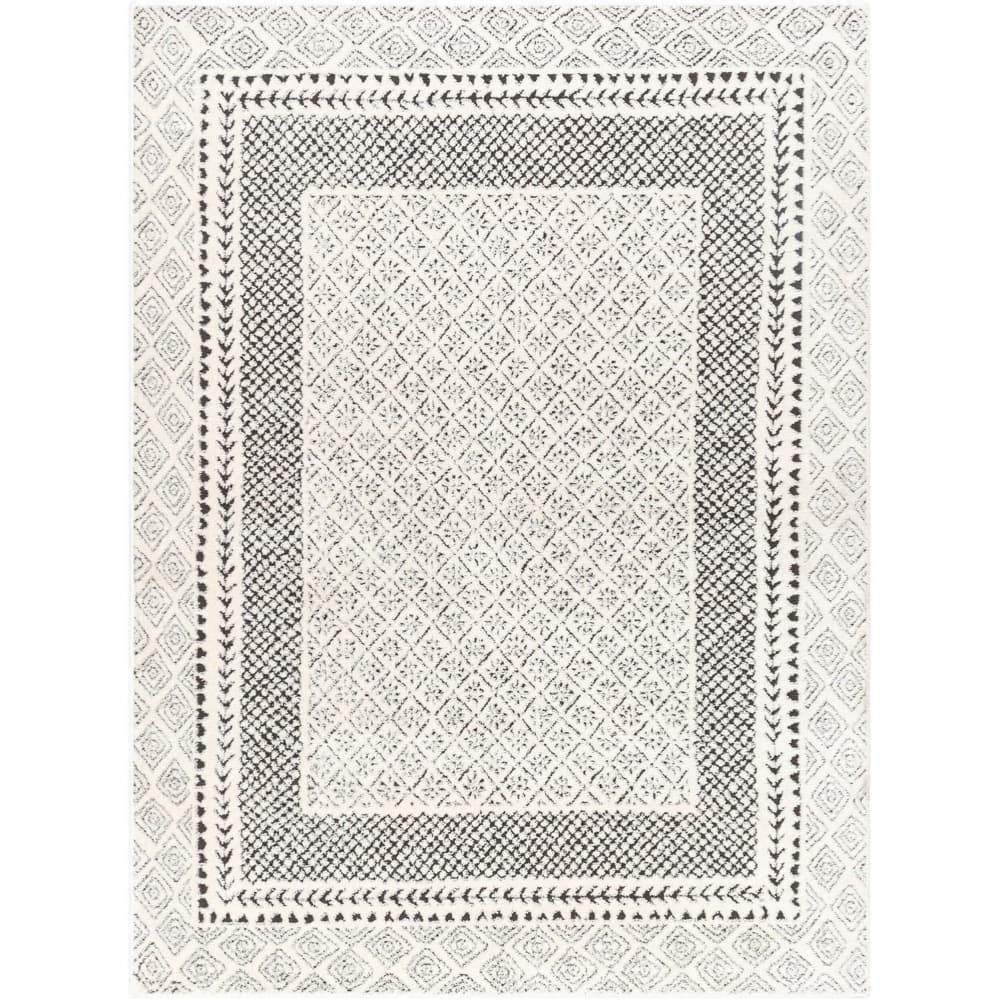 Freud Ivory Machine Woven Rug by Livabliss