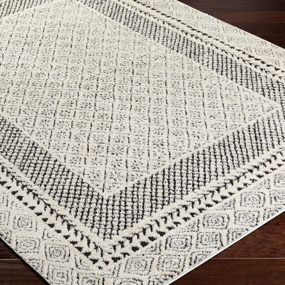 Freud Ivory Machine Woven Rug by Livabliss - Image 3
