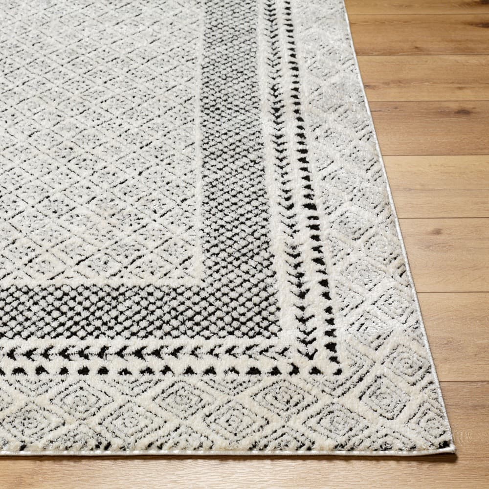 Freud Ivory Machine Woven Rug by Livabliss - Image 4