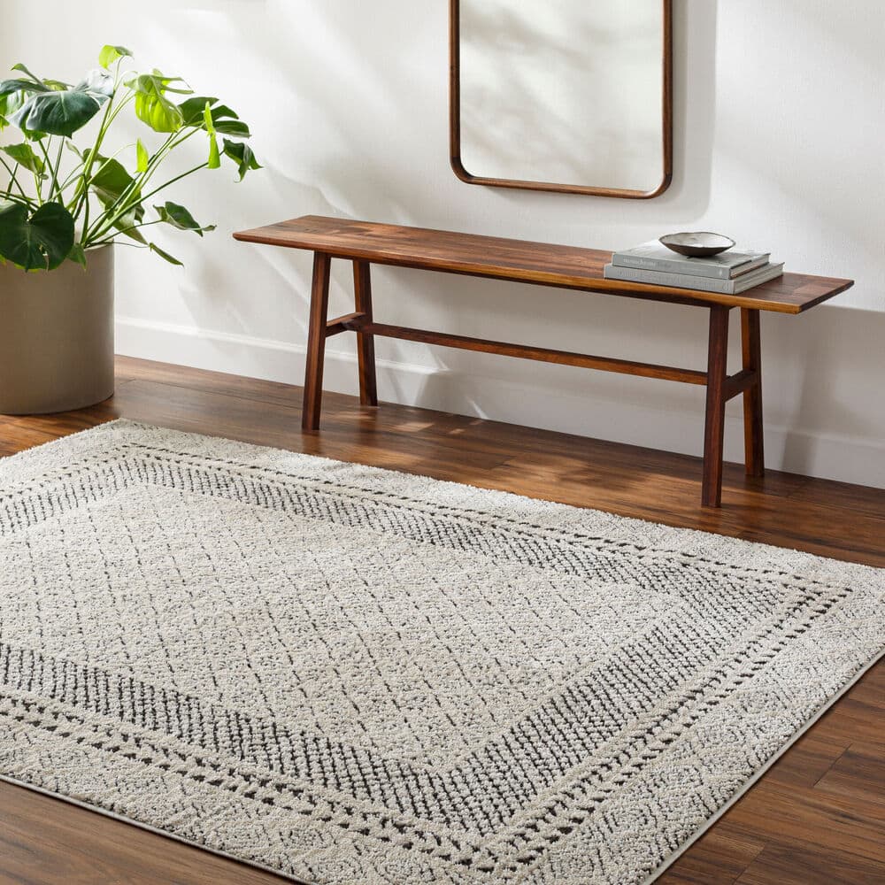 Freud Ivory Machine Woven Rug by Livabliss - Image 2