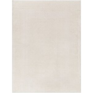Freud Ivory Machine Woven Rug by Livabliss