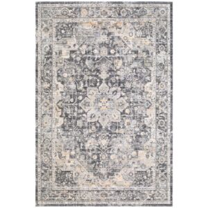 Breckley Ink Blue Machine Woven Rug by Galey Alix for Livabliss