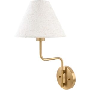 The Chet Metallic Brass Wall Sconce by Galey Alix for Livabliss