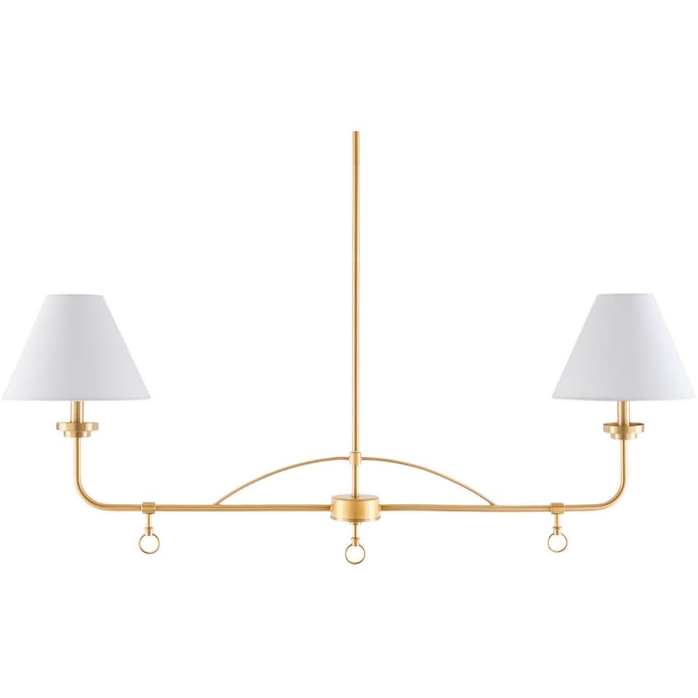 The Channy Metallic Brass Pendant by Galey Alix for Livabliss