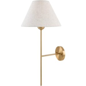 The Darreff Metallic Brass Wall Sconce by Galey Alix for Livabliss