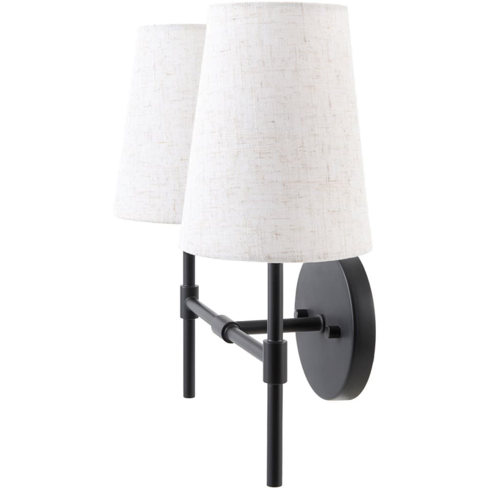 The JoeJoe Black Wall Sconce by Galey Alix for Livabliss