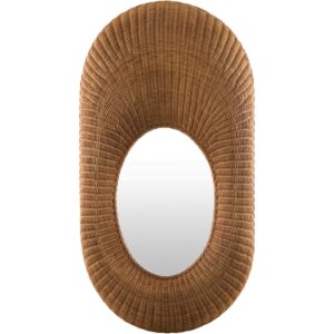 Lye Brown Accent Mirror by Galey Alix for Livabliss