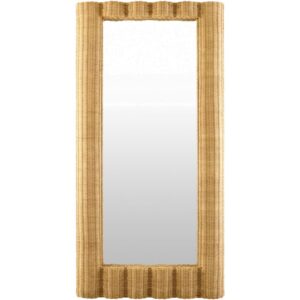 Tortola Clear Accent Mirror by Galey Alix for Livabliss