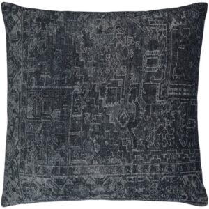 Toole Charcoal Accent Pillow by Livabliss
