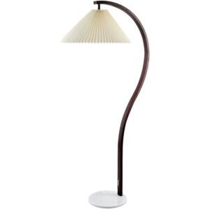 Gumel Dark Brown Accent Floor Lamp by Livabliss