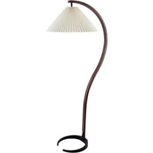 Gumel Dark Brown Accent Floor Lamp by Livabliss